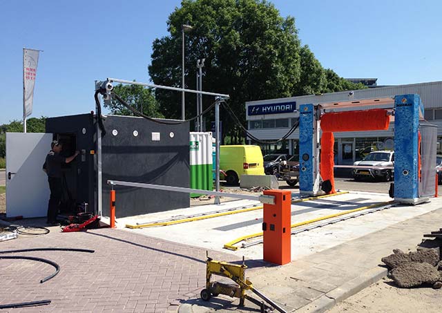 Berkman carwash water ontharding frontview